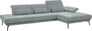 Die PlanBar Ecksofa MP-IN20126 L-Form mit Federkern-Polsterung, mit Kopfteilverstellung, optional Sitztiefen- & Armteilverstellung