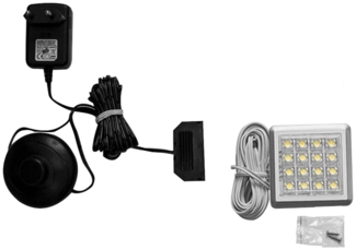 FORTE LED Beleuchtung, warmweiß, Kunststoff, 1,9 x 1,6 x 1,3 cm