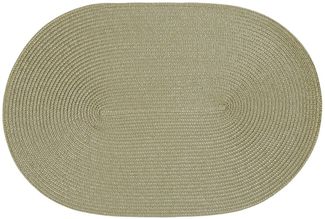 Haus und Deko Platzset Platzset oval ca. 45x30 cm Bast Optik Platzdeckchen Tischset geflochte, (1-St)