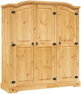 vidaXL Kleiderschrank Mexiko-Stil Kiefernholz 3 Türen 243733