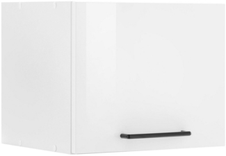 KOCHSTATION Klapphängeschrank KS-Tulsa 40 cm breit, mit 1 Klappe, schwarzer Metallgriff, MDF Front