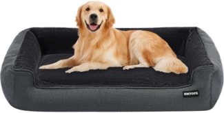 Hochwertiges Hundebett Hundekissen Hundesofa Hundekörbchen waschbar 110x86x26 cm