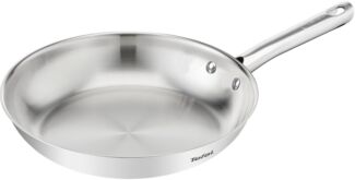 Tefal Bratpfanne Duetto On, Edelstahl (1-tlg), unversiegelt, Induktion, genieteter Griff, backofengeeignet