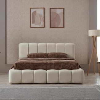 Pointhome Boxspringbett Bss Bedding Set, Marshmallow, Matratze mit Topper, Höhe 30cm (Atmungsaktiv, H3 (Mittelfest), 1 x H3 Matratze, 2 x Bettkasten, 1 x Bettkopfteil), Orthopädische Matratze, 7 Zonen Allergenfrei