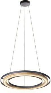 Home affaire LED Pendelleuchte Percht, LED fest integriert, Warmweiß, Dimmbar über Wandschalter, in der Höhe anpassbar