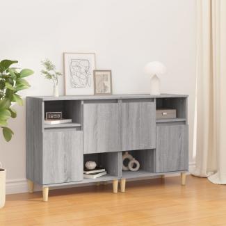 vidaXL Sideboards 2 Stk. Grau Sonoma 60x35x70 cm Holzwerkstoff 3185725