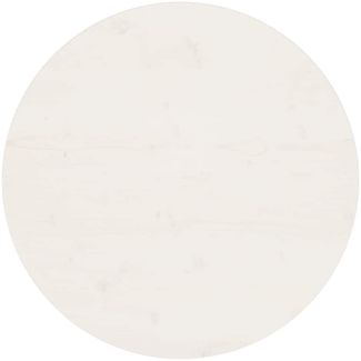 Tischplatte | Schreibtischplatte Weiß Ø70x2,5 cm Massivholz Kiefer