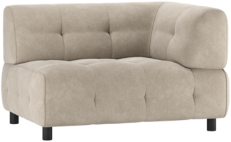 Modulsofa Louis aus gewebten Stoff Rechts, Creme