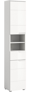 INOSIGN Hochschrank CAPRI, Höhe 193 cm, 2 Türen mit Soft-Close-Funktion, 1 Schubkasten Mehrzweckschrank, Universalschrank, Badschrank, Badhochschrank