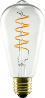 SEGULA LED-Leuchtmittel Soft Line, E27, 1 St, Warmweiß, dimmbar, Soft Rustika klar, E27