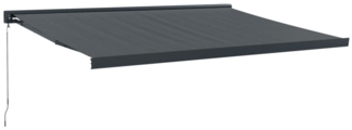 vidaXL Markise Einziehbar Anthrazit 4x3 m Stoff und Aluminium 3154563