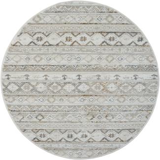 Teppich NOMAD rund Creme-Multi 120 x 120 cm