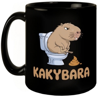 speecheese Tasse Capybara auf Toilette Kakybara Tasse