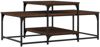 Couchtisch, Sofatisch Braun Eichen-Optik 102x60x45 cm Holzwerkstoff