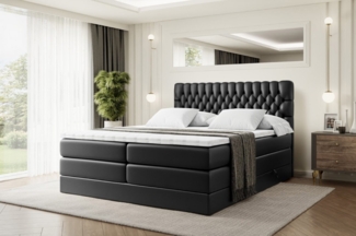 ALTDECOR Boxspringbett SERENE KING (Multipocket-Matratze H4, H3 Matratze Bonellfederung, Topper, Kopfteil)