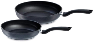 Fissler Cenit Induktion Pfannenset 24 cm/28 cm, Bratpfannen, Pfanne, Stielpfanne, Aluminium, Schwarz, 045 301 02 100 0
