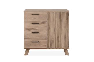 Kommode >Wellington< (BxHxT: 84,5x85x40 cm) in Schwedeneiche aus Holzwerkstoff