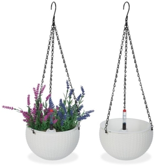 Blumenampel mit Wasserspeicher 2er Set 10045237