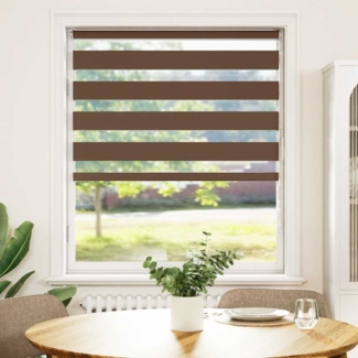 vidaXL Zebrarollo Braun 115x100 cm Stoffbreite 110,9 cm Polyester 4014316