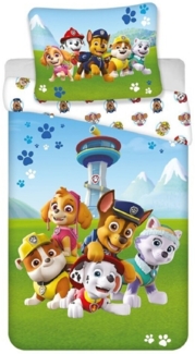 Paw Patrol Bettwäsche-Set – 1x Deckenbezug 140x200 & 1x Kissenbezug 65x65 cm für Kinder