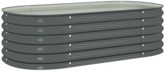 vidaXL Garten-Hochbeet 160x80x44 cm Verzinkter Stahl Grau 45529