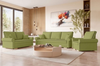 99rooms Polstergarnitur Pablo, (Set (3-tlg), bestehend aus 2-Sitzer Sofa, 3-Sitzer Sofa und Sessel, Modern Design