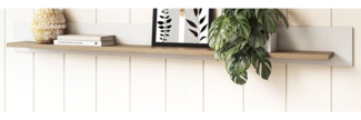 Wandboard Finnes in weiß und Eiche 180 cm