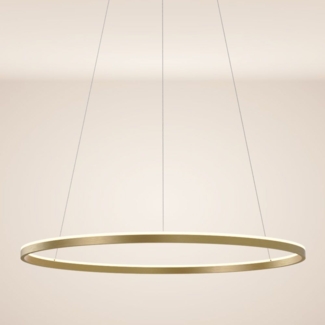 s.luce LED Ring Pendelleuchte rund Direkt oder Indirekt Gold Ø 100cm