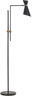 Stehlampe MELAWI Metall Schwarz