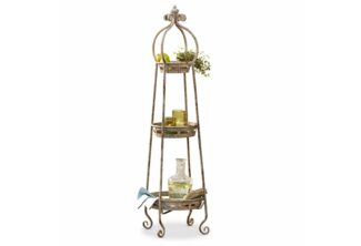 Mirabeau Etagere Pflanzetagere Cédrine antikbraun, Eisen