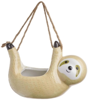 BUTLERS Blumentopf HANG LOOSE Blumentopf Faultier Höhe 10cm