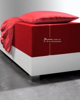 fleuresse Spannbettlaken Comfort XL, Mako-Jersey, Gummizug: rundum, (1 Stück), Mako-Jersey, für Matratzen bis 40 cm Höhe, Bettlaken, Spannbetttuch