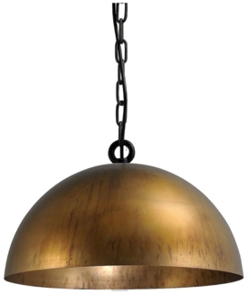 Pendelleuchte Larino 1-flammig Stahl Altmessing Ø40cm