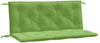 vidaXL Gartenbank-Auflagen 2 Stk. Melange Grün 120x50x7 cm Stoff 4002602