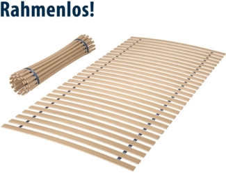 Rollrost Basic Comfort, Jekatex, Kopfteil nicht verstellbar, Fußteil nicht verstellbar, belastbarer Lattenrost, in 90x200 cm und weiteren Größen erhältlich
