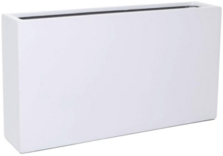 VIVANNO Pflanzkübel Fiberglas ELEMENTO SLIM Kasten - Weiß Matt (1 St), 90x20x50 cm