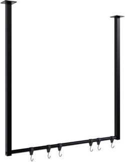 TPFLiving Kleiderstange Arvada (Robuste Konstruktion aus pulverbeschichtetem Stahl, bis 50 kg Traglast, Verschiedene Höhen (60 / 80 cm) und Breiten (60 / 80 / 100 / 120 cm), Robuste Konstruktion aus pulverbeschichtetem Stahl, bis 50 kg Traglast