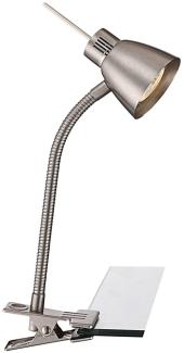 LED Klemmlampe, silber, Flexo-Arm, max. Höhe 38 cm, NUOVA