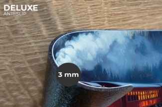 MuchoWow Platzset Zug - Weihnachten - Schnee - Weihnachtszug, (6-St), Platzsets, Tischset, Abwaschbar, Tischsets, Platzdeckchen