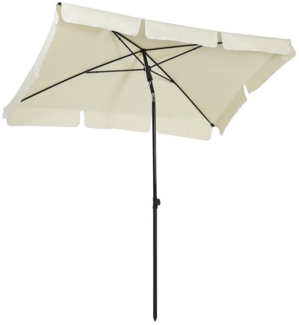 Outsunny Sonnenschirm Balkonschirm, Strandschirm, Marktschirm, LxB: 198x130 cm, Gartenschirm, Sonnenschutz, viel Schatten, verstellbare Neigung, Aluminium und Stahl