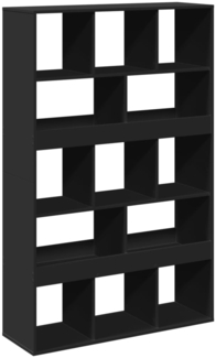 vidaXL Bücherregal Schwarz 100x33x156,5 cm Holzwerkstoff 3309367