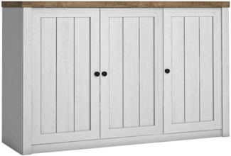 AX LIVING Sideboard Wohnzimmer Palmano K3D – 160 cm, Andersen Kiefer