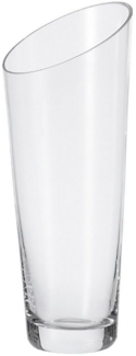 Leonardo Dynamic Vase, Blumenvase, Glasvase, Handgefertigt, Klarglas, Glas, H 30 cm, 12304