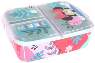 Lunchbox für Kinder mit 3 Fächern aus Kunststoff verschiedene Motive Minnie Mouse