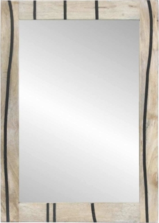 vidaXL Badezimmer Spiegel mit Spiegel Braun, Silber 50 x 70 x 30 cm 4018003