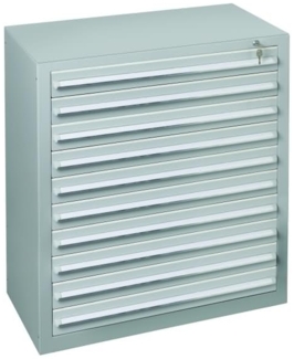 Schulte Schubladenblock 36268 110cm 10 Schübe lichtgrau/lichtgrau