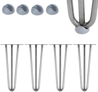 Tischbeine 4er-Set Hairpin 72 cm Haarnadelbeine Stahl Möbelfüße Tischkufen