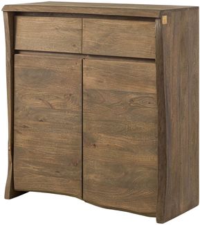 Highboard Mango 100 x 48 x 111 braun geölt / sandgestrahlt PURE MANGO #101