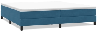 vidaXL Boxspringbett ohne Matratze Dunkelblau 200x210 cm Samt 3315847