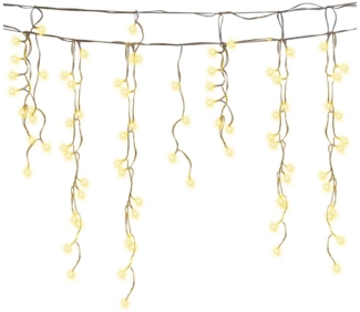 Clanmacy LED-Lichterkette LED Eisregen Lichterkette Eiszapfen 200LEDs Weihnachtsdeko Außen Innen, Weihnachten